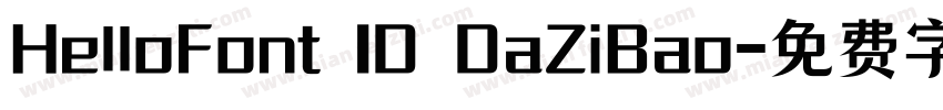 HelloFont ID DaZiBao字体转换